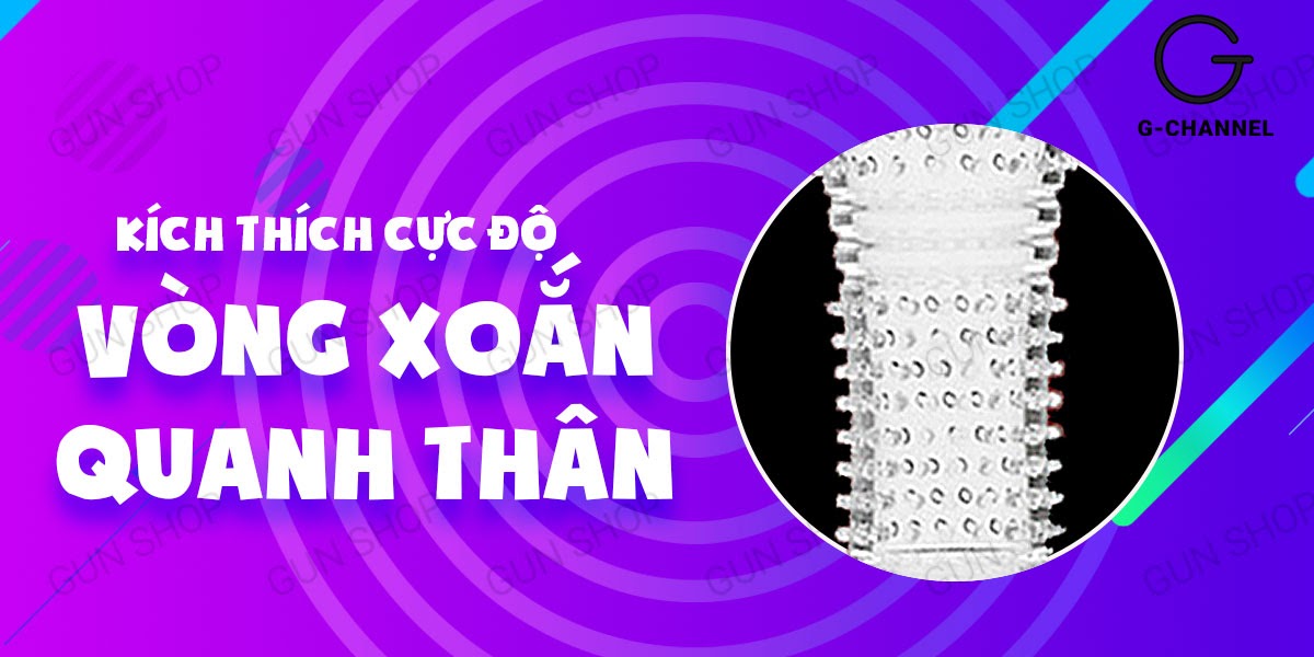 Bao Cao Su Đôn Dên Tăng Kích Thước Rung Kích Thích - Aichao Cam