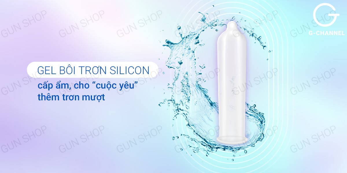 Bao cao su Durex Invisible siêu mỏng mềm mịn an toàn 10 cái