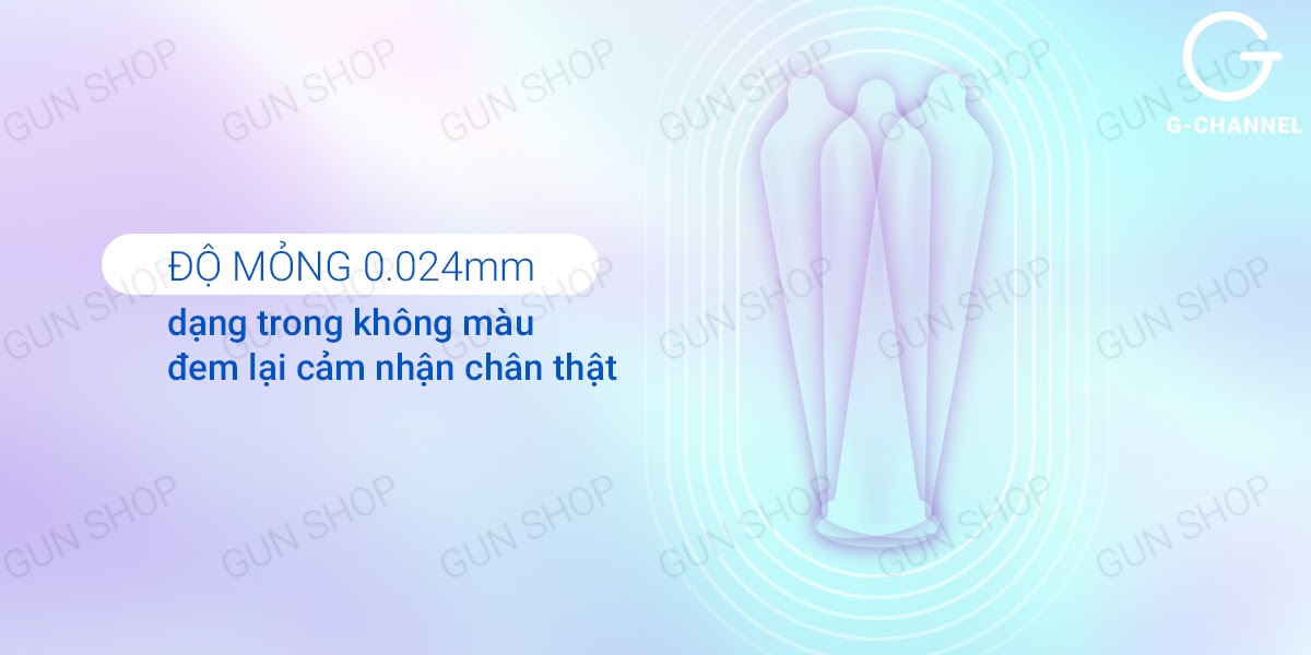 Bao cao su Durex Invisible siêu mỏng mềm mịn an toàn 10 cái