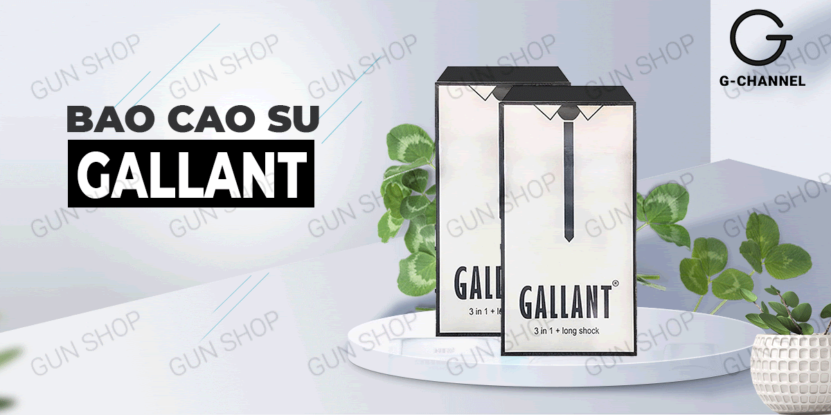 Bao cao su Gallant 3 tác dụng Hộp 10 cái Kéo dài đỉnh cao
