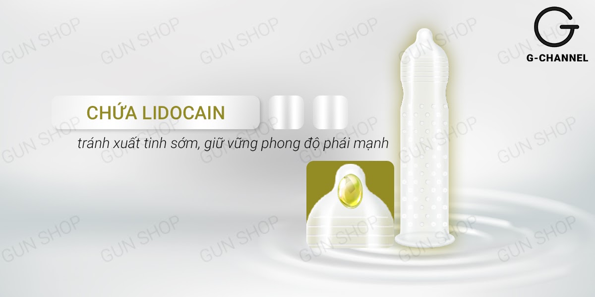 Bao cao su Innova Vàng Hộp 12 cái Kéo dài thời gian An toàn