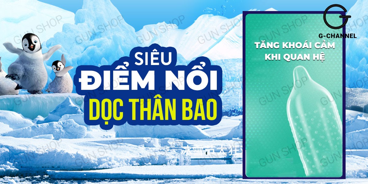 Bao Cao Su Muaisi Cool Mát Lạnh Kích Thích Siêu Sung - Hộp 10