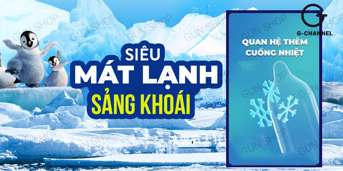 Bao Cao Su Muaisi Cool Mát Lạnh Kích Thích Siêu Sung - Hộp 10