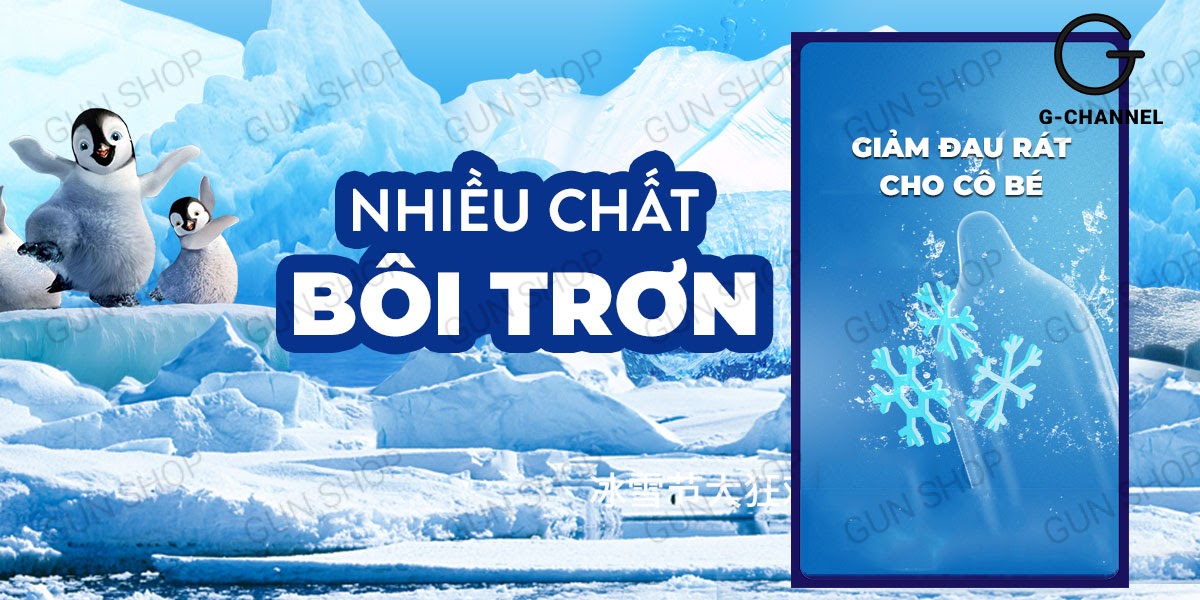 Bao Cao Su Muaisi Cool Mát Lạnh Kích Thích Siêu Sung - Hộp 10