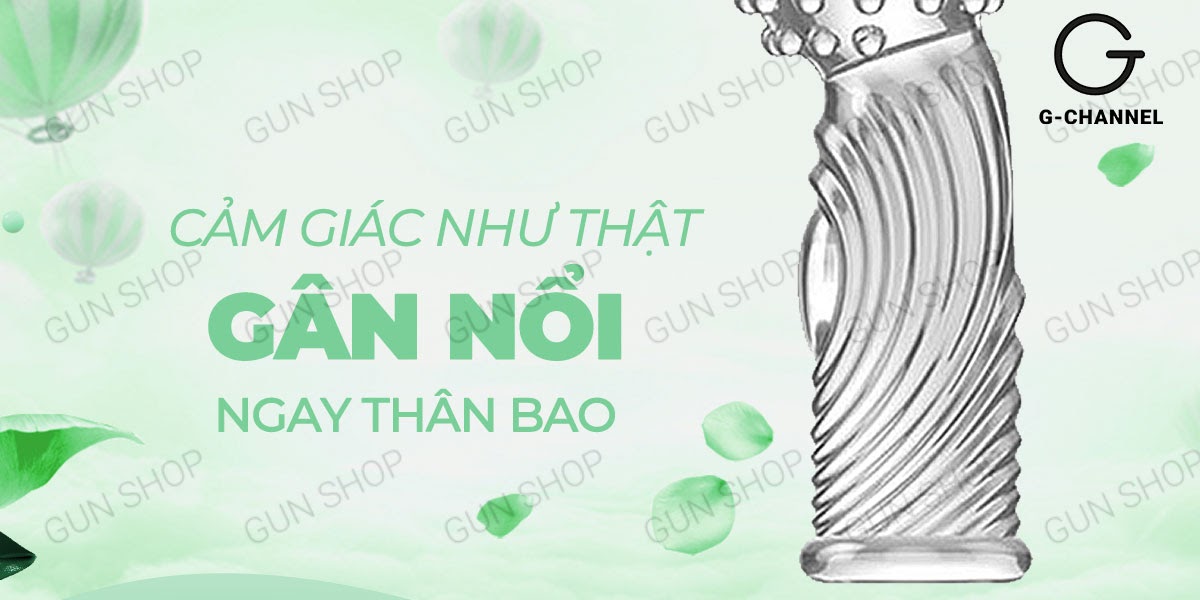 Bao cao su ngón tay Aichao G-spot gai lớn Hộp 1 cái kích thích