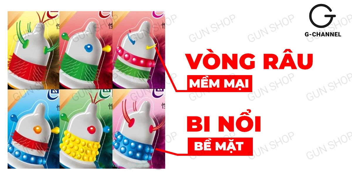 Bao cao su Runbo gân gai lớn hộp 6 chiếc an toàn thoải mái