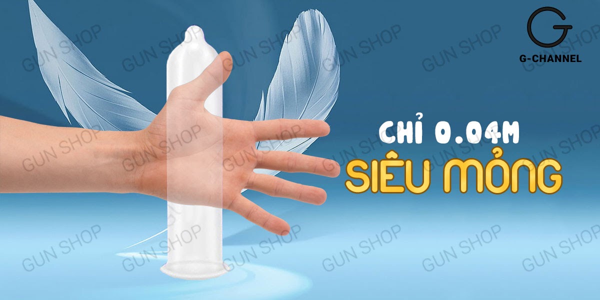 Shell Intense siêu mỏng 0.04mm hộp 3 cái an toàn chất lượng