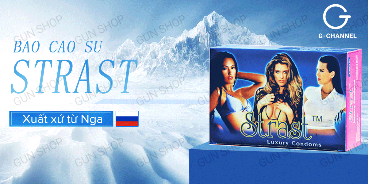 Bao cao su Strast hương dâu hộp 72 cái - Mua ngay khuyến mãi