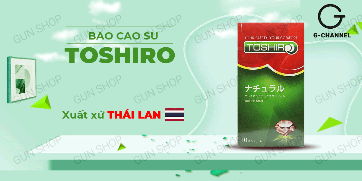 Bảng giá Bao cao su Toshiro Trơn - Mỏng trơn - Hộp 10 cái  có tốt không?