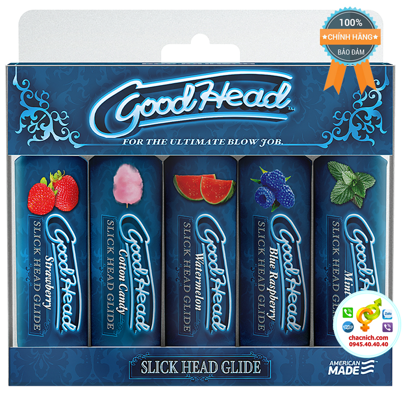 Gel Oral 5 Hương Vị Mát Lạnh GoodHead Slick Head Glide