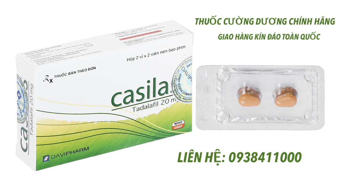Sỉ Viên uống Casilas 20mg thuốc trị xuất tinh sớm kéo dài thời gian quan hệ nhập khẩu