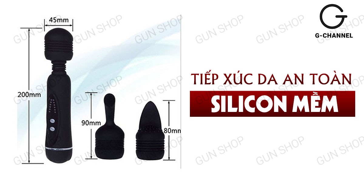 Cây massage mini rung Power Wand 12 chế độ, thư giãn tăng khoái cảm