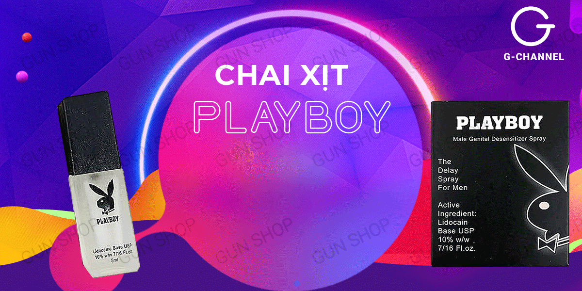 Chai xịt Anh Playboy 5ml kéo dài thời gian mạnh mẽ, nam tính