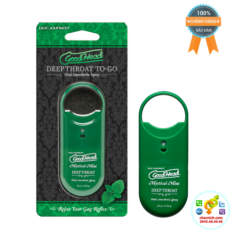 Đánh giá Ống xịt thơm miệng GoodHead To-Go Deep Throat Spray Mystical Mint  nhập khẩu