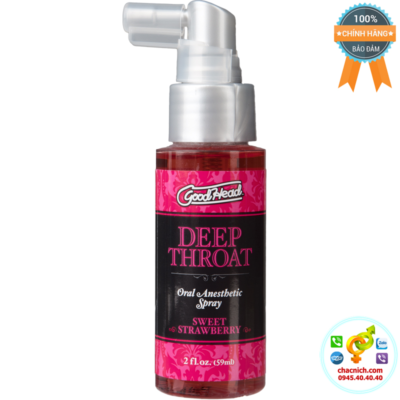 Deep Throat Spray Sweet Strawberry Thăng Hoa Cảm Giác Hưng Phấn Mạnh