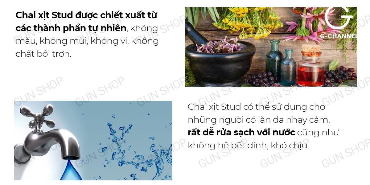 Stud 100 xịt chống xuất tinh kéo dài 13ml tăng cường sinh lực