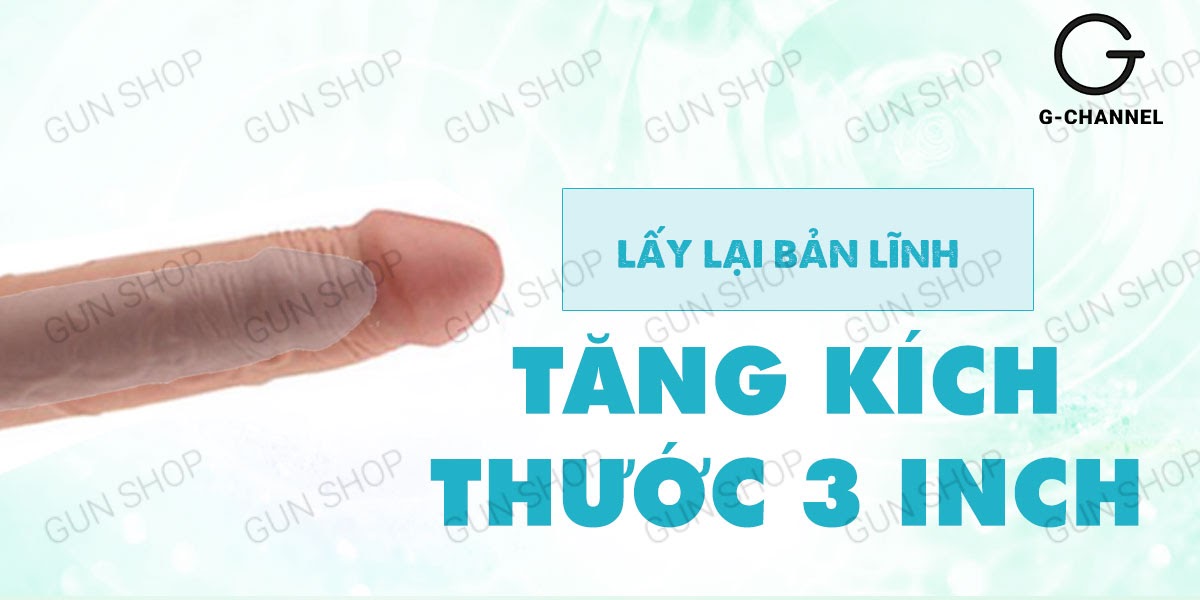 Bao cao su đôn dên rung mạnh Lovetoy Pleasure tăng kích thước 3cm