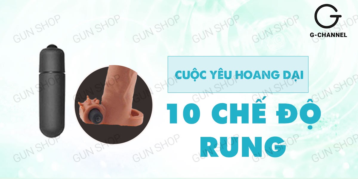 Bao cao su đôn dên rung mạnh Lovetoy Pleasure tăng kích thước 3cm
