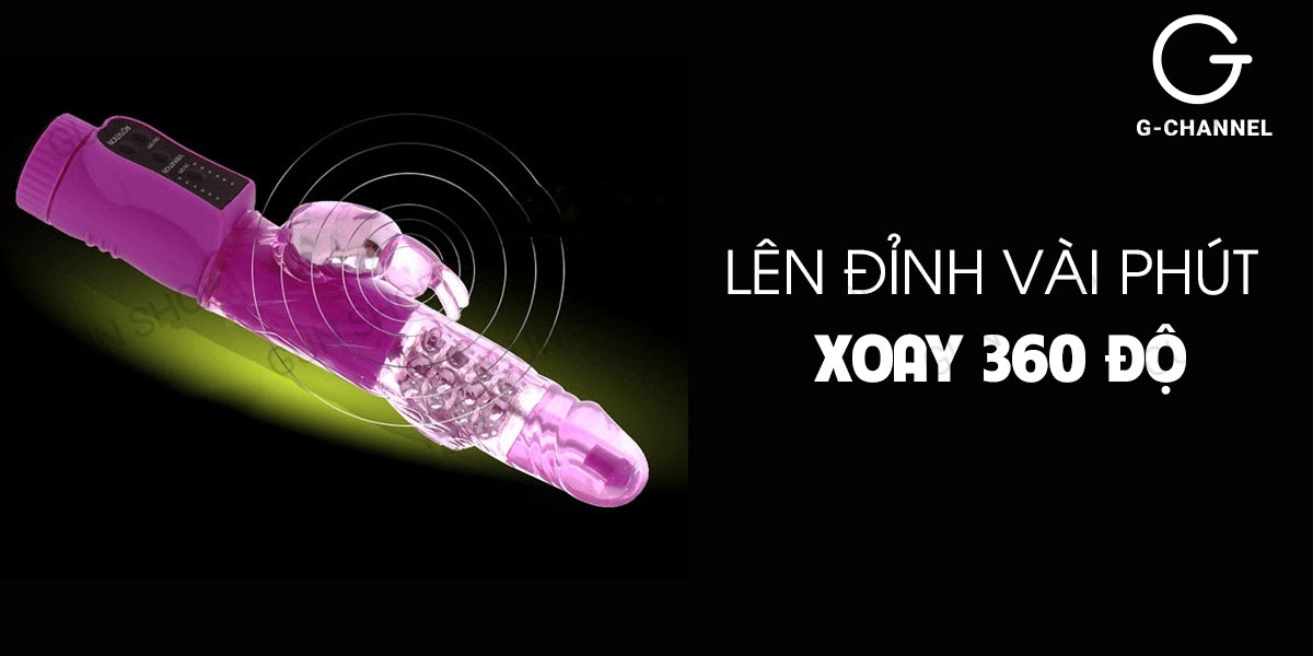 Dương Vật Giả 2 Đầu Rung Xoay Đa Hướng Kích Thích Mạnh Mẽ