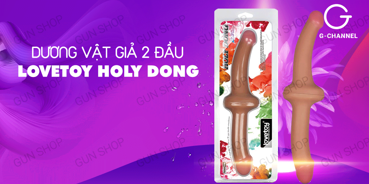 Dương vật giả 2 đầu mềm dẻo đa chiều Lovetoy Holy Dong siêu bền