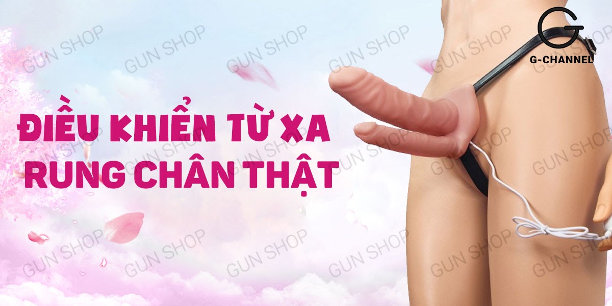 Lovetoy Unisex Dương Vật Giả 2 Đầu Rung Dây Đeo Pin Siêu Bốc