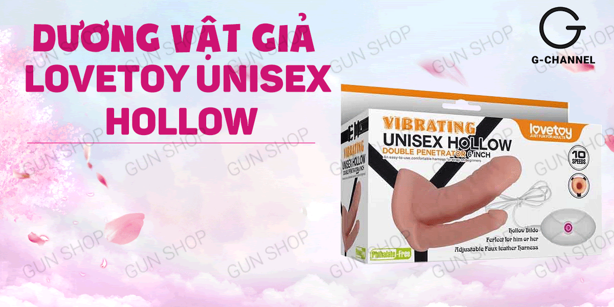Lovetoy Unisex Dương Vật Giả 2 Đầu Rung Dây Đeo Pin Siêu Bốc