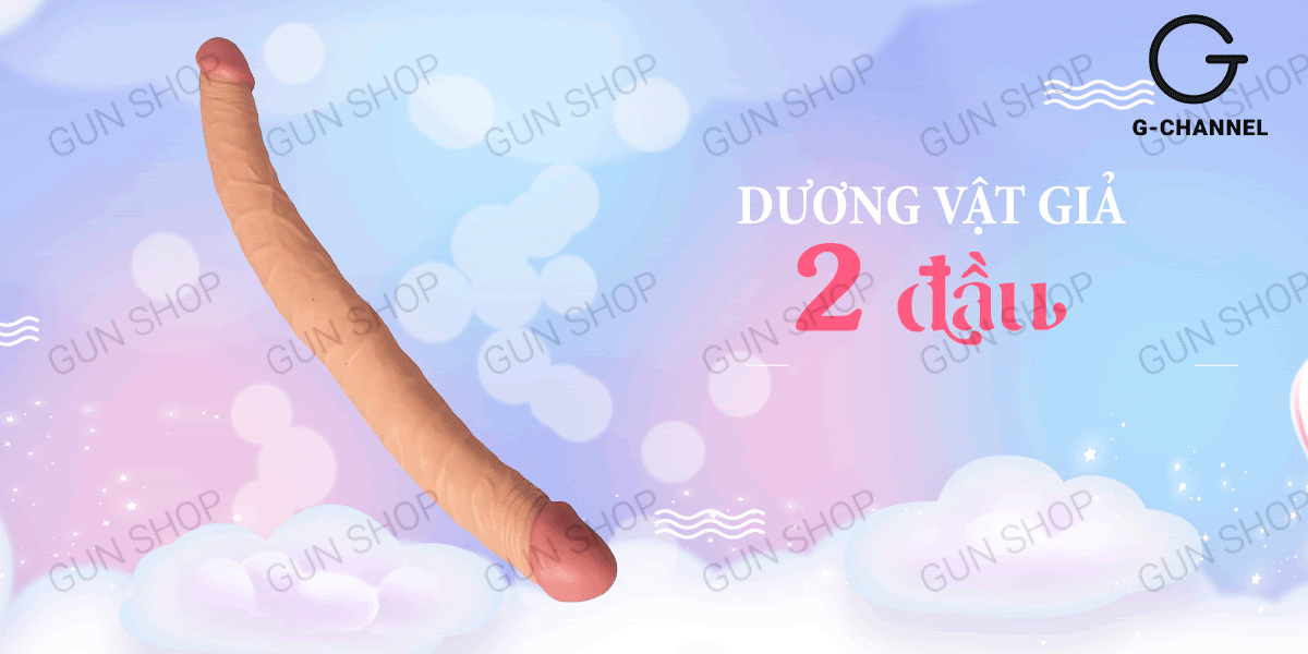 Dương Vật Giả 2 Đầu Mềm Dẻo Uốn Cong Đa Năng Kích Thích