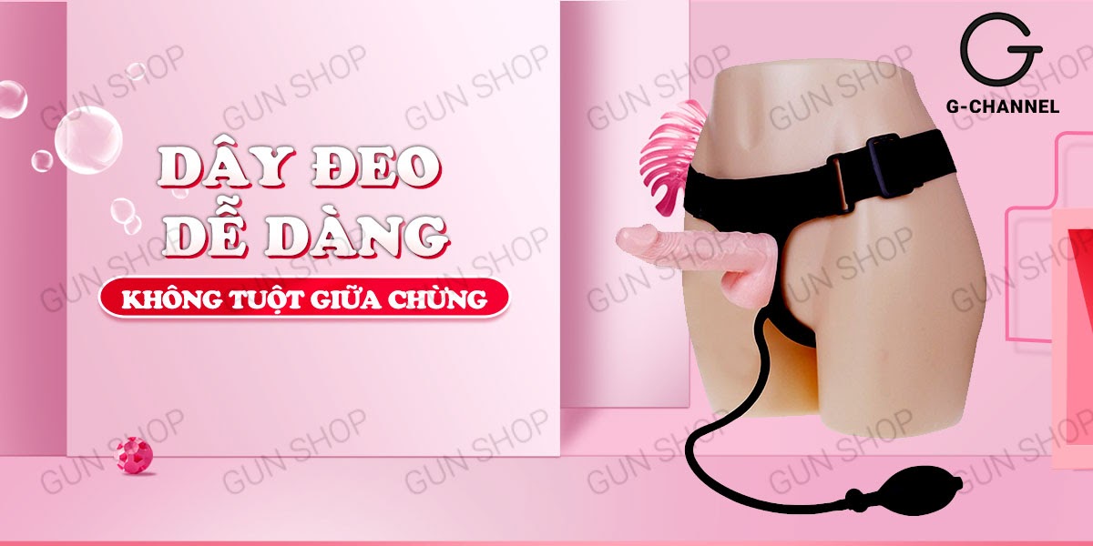 Sỉ Dương vật giả cao cấp có dây đeo và bơm tăng kích thước - Baile Trap-on  nhập khẩu