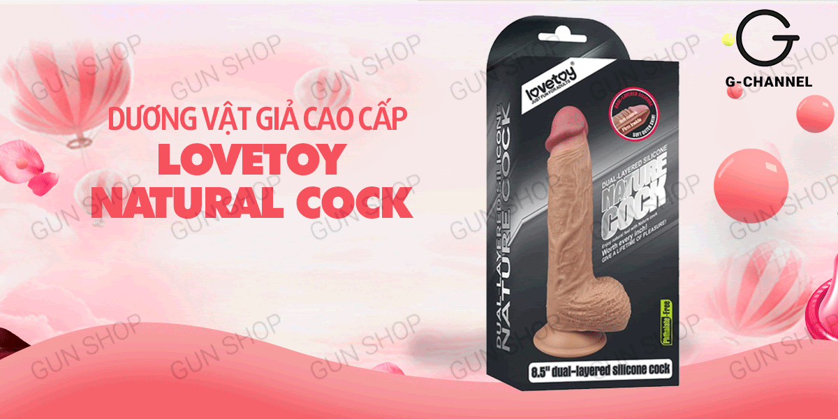 Dương vật giả dính tường 18cm Lovetoy cao cấp đa năng