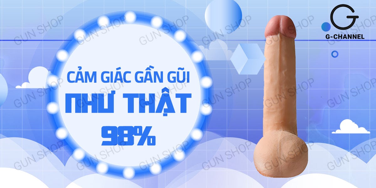 Dương Vật Giả Có Bìu 10 Chế Độ Rung Mạnh Mẽ Pin Khủng Lovetoy