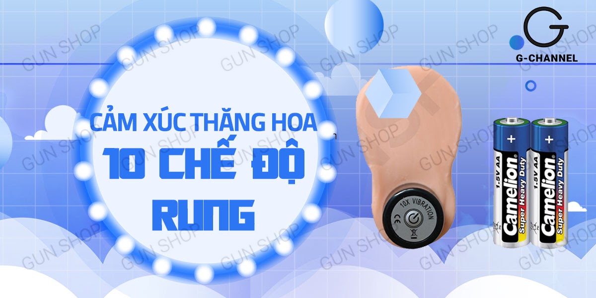 Dương Vật Giả Có Bìu 10 Chế Độ Rung Mạnh Mẽ Pin Khủng Lovetoy