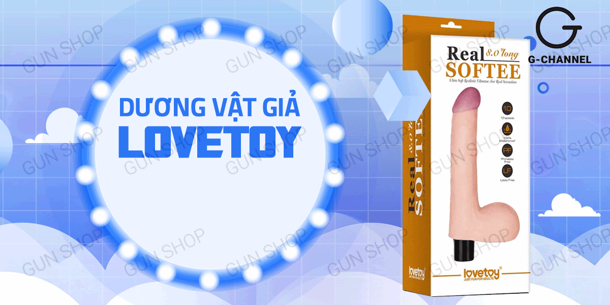 Dương Vật Giả Có Bìu 10 Chế Độ Rung Mạnh Mẽ Pin Khủng Lovetoy