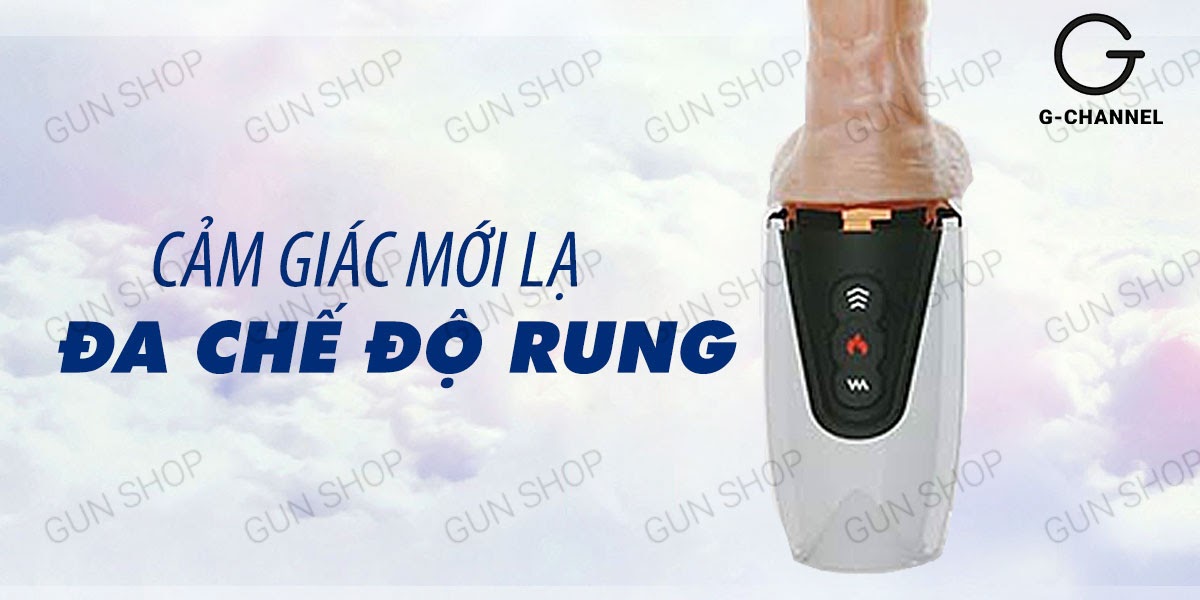 Dương vật giả Dibe sạc USB rung thụt tỏa nhiệt, siêu thích