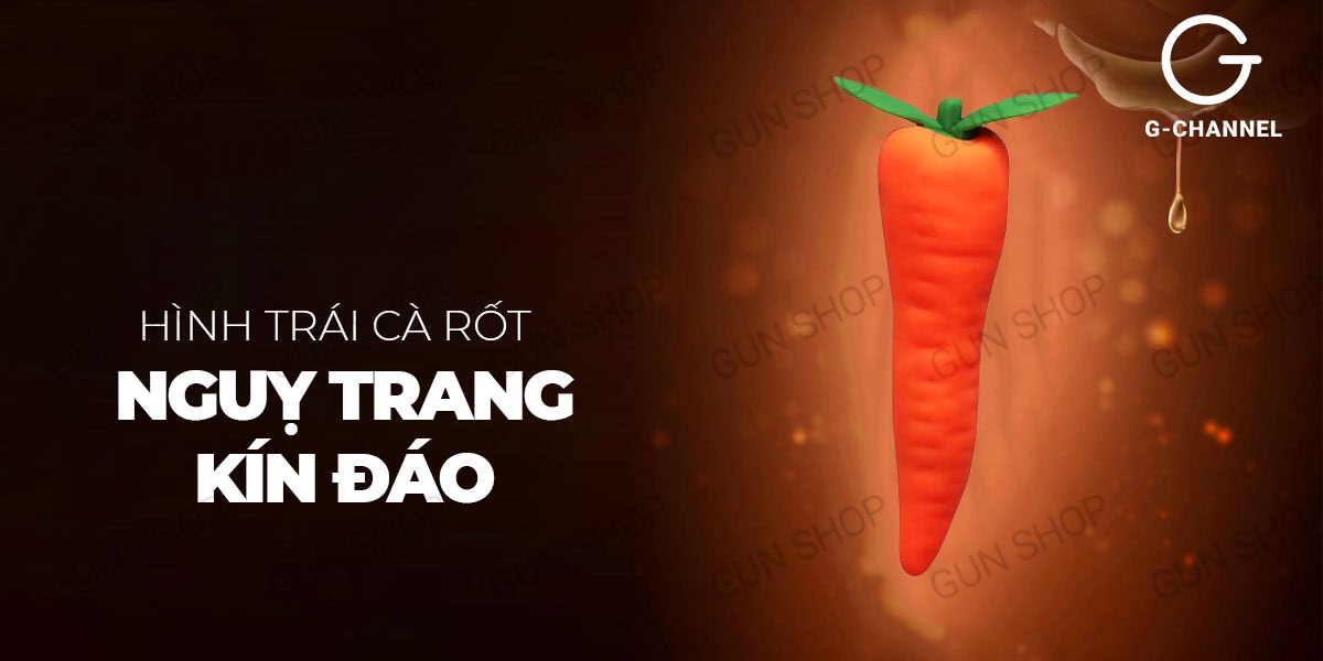 Dương vật giả rung đa chế độ Wistone Carrot siêu thực giá tốt