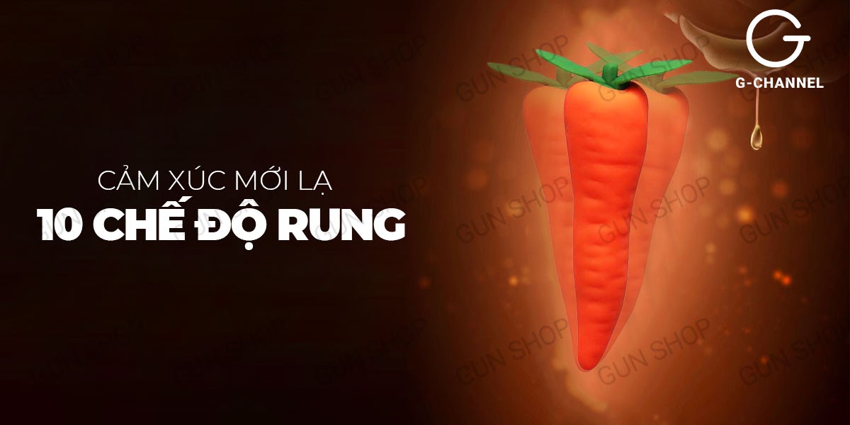 Dương vật giả rung đa chế độ Wistone Carrot siêu thực giá tốt
