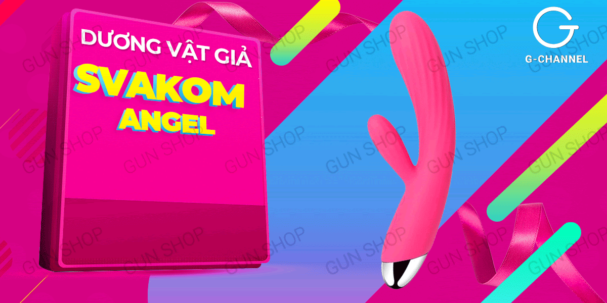 Dương Vật Giả Svakom Angel Rung Kép Sưởi Ấm Kích Thích Mạnh Mẽ
