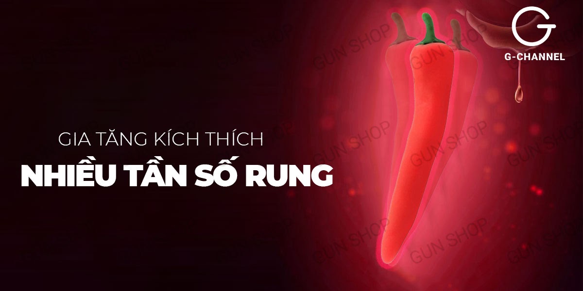 Máy rung dương vật giả Wistone Pepper – Đa chế độ, sạc tiện lợi