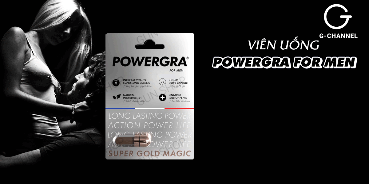 So sánh Viên uống tăng kích thước kéo dài thời gian Powergra For Men  - Vỉ 1 viên  mới nhất