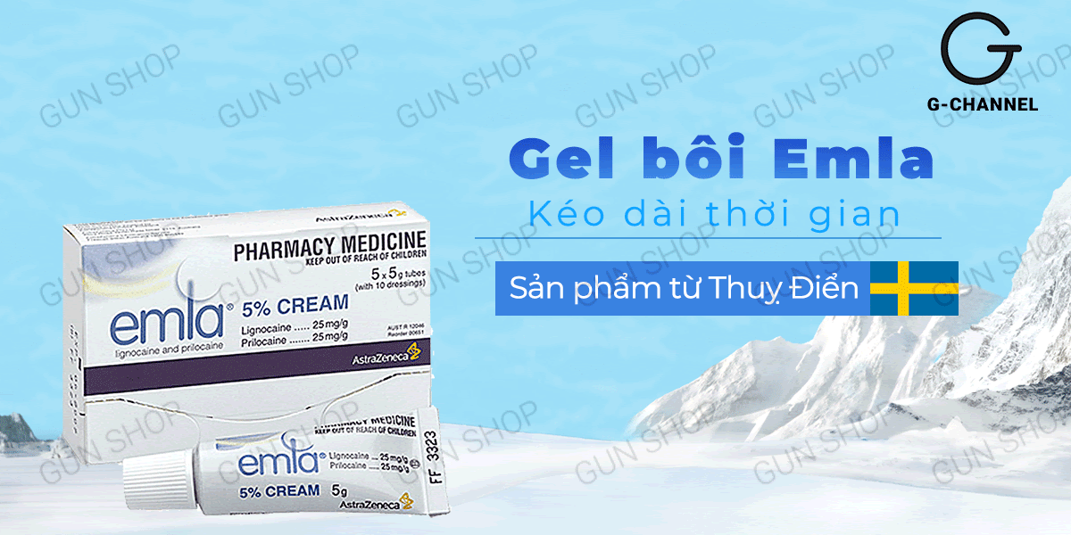 Gel Emla Cream 5% Chính Hãng Hỗ Trợ Xuất Tinh Sớm Tốt