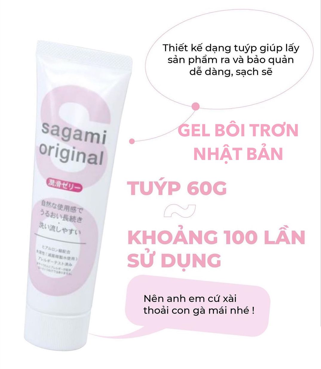 Gel bôi trơn Sagami Original Nhật Bản chuẩn chất lượng an toàn