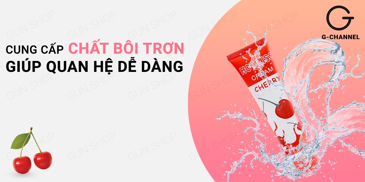 Gel Bôi Trơn Hot Kiss 100ml Hương Chery Cao Cấp Tăng Khoái Cảm