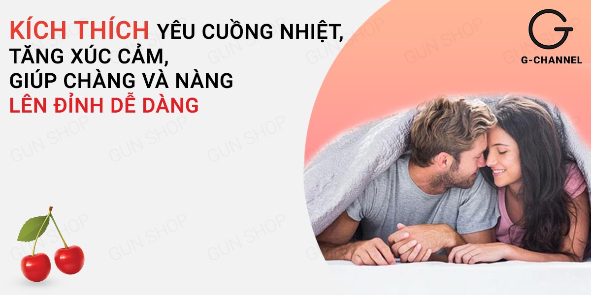 Gel Bôi Trơn Hot Kiss 100ml Hương Chery Cao Cấp Tăng Khoái Cảm