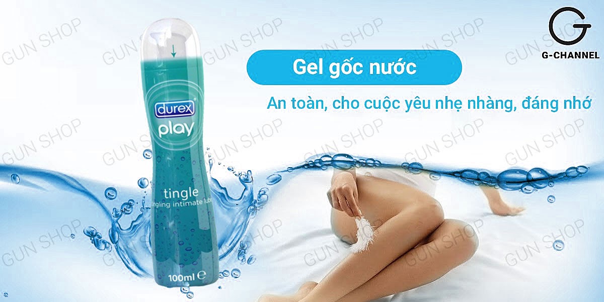 Gel bôi trơn Durex Tingle mát lạnh tăng khoái cảm chai 100ml