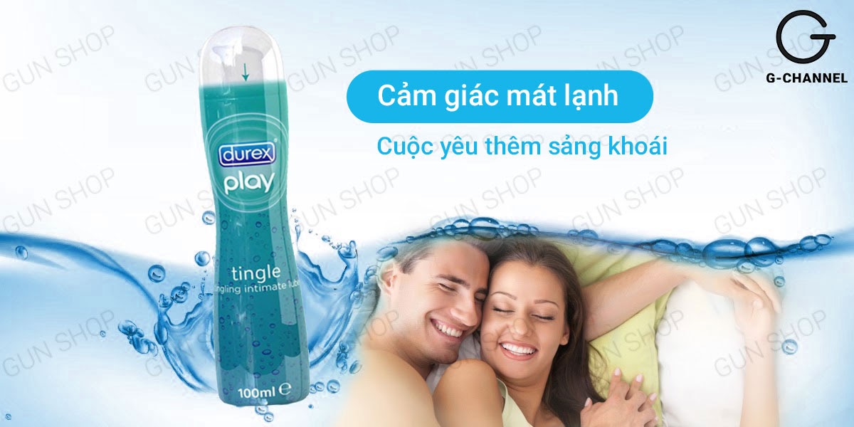 Gel bôi trơn Durex Tingle mát lạnh tăng khoái cảm chai 100ml