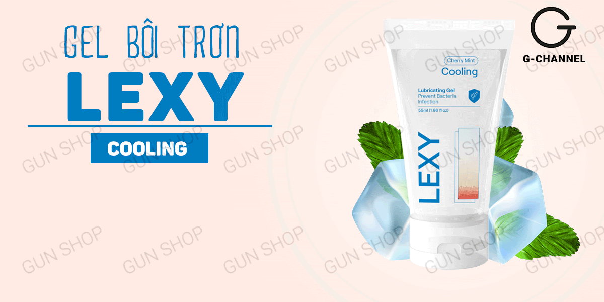 Gel Bôi Trơn Bạc Hà Mát Lạnh Lexy Cooling 55ml - Đặc Trị Khô