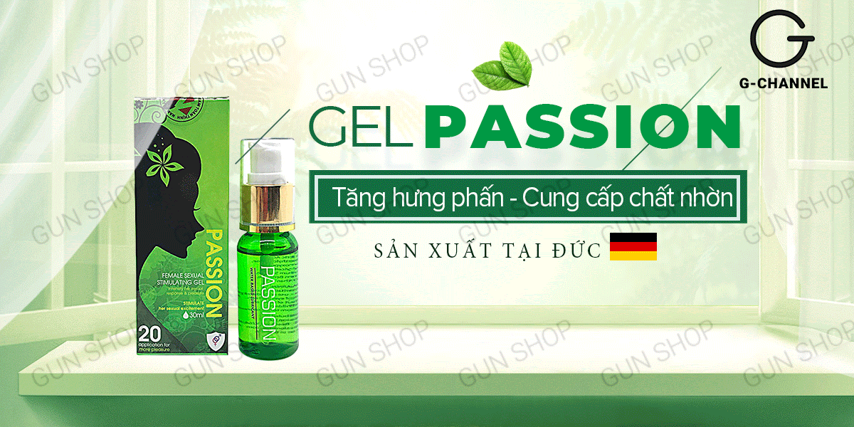 Gel bôi trơn tăng khoái cảm nữ Passion 30ml - Đắm say cuồng nhiệt