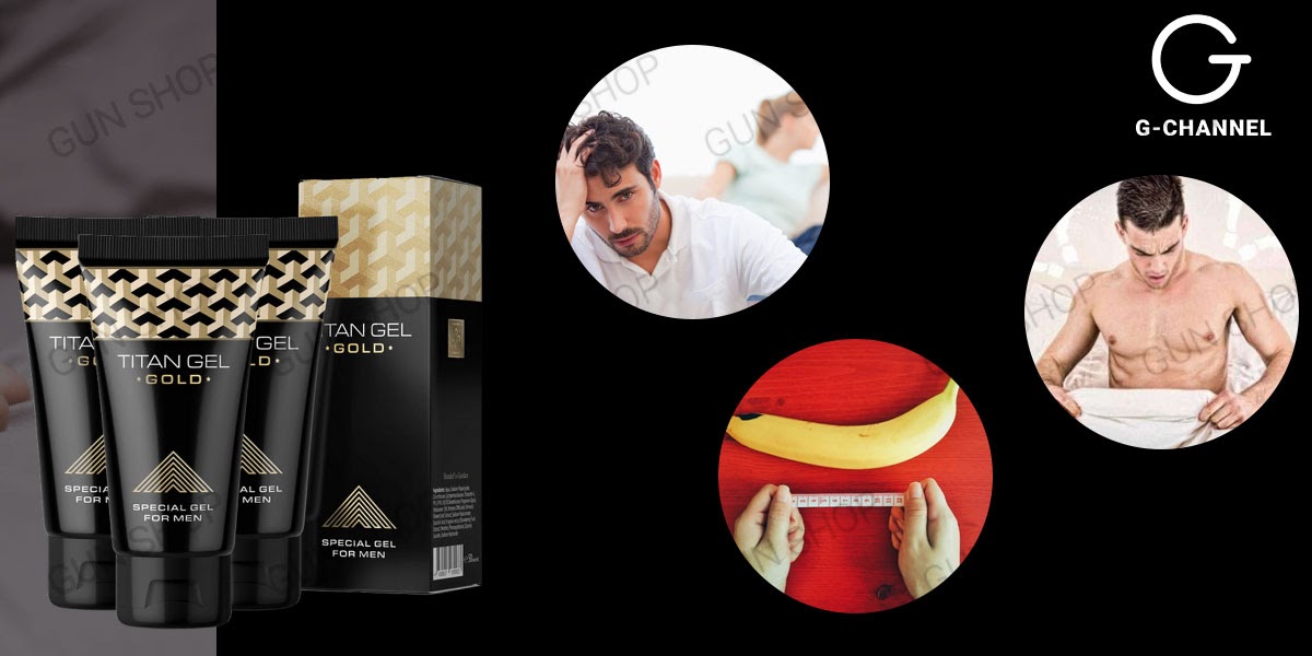 Gel Titan Gold 50ml cao cấp tăng kích thước nhanh, an toàn, hiệu quả