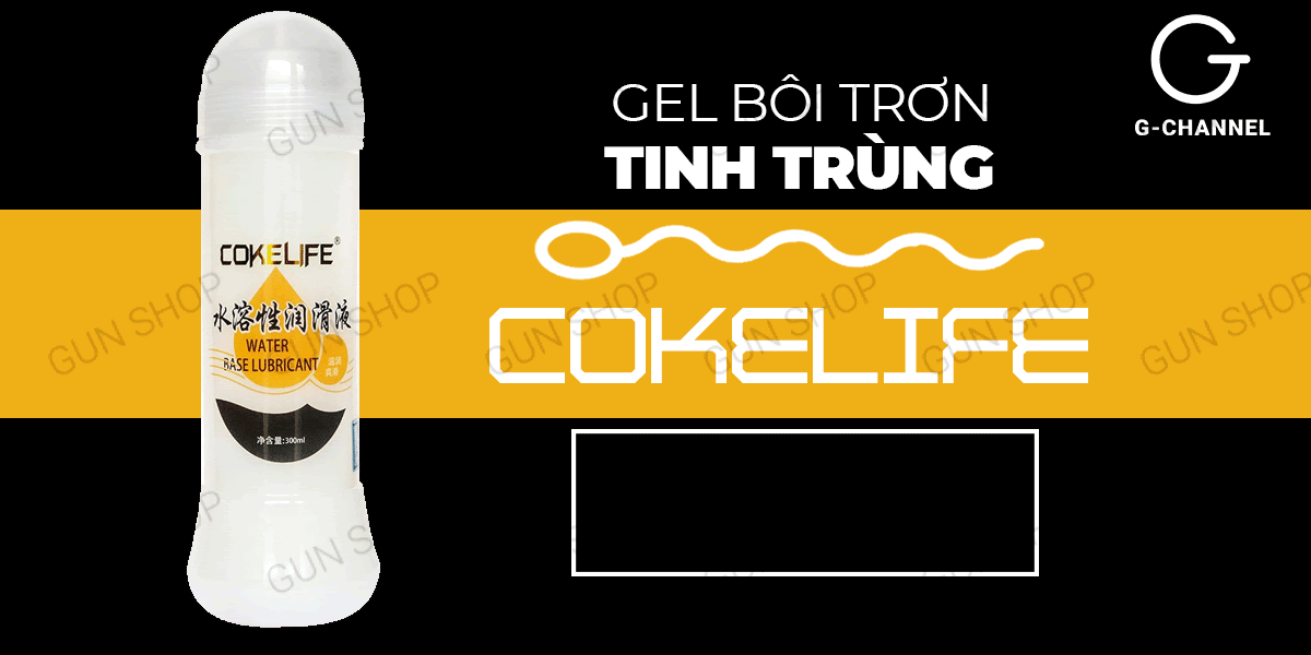 Gel bôi trơn tăng cường tinh trùng Cokelife 300ml chính hãng