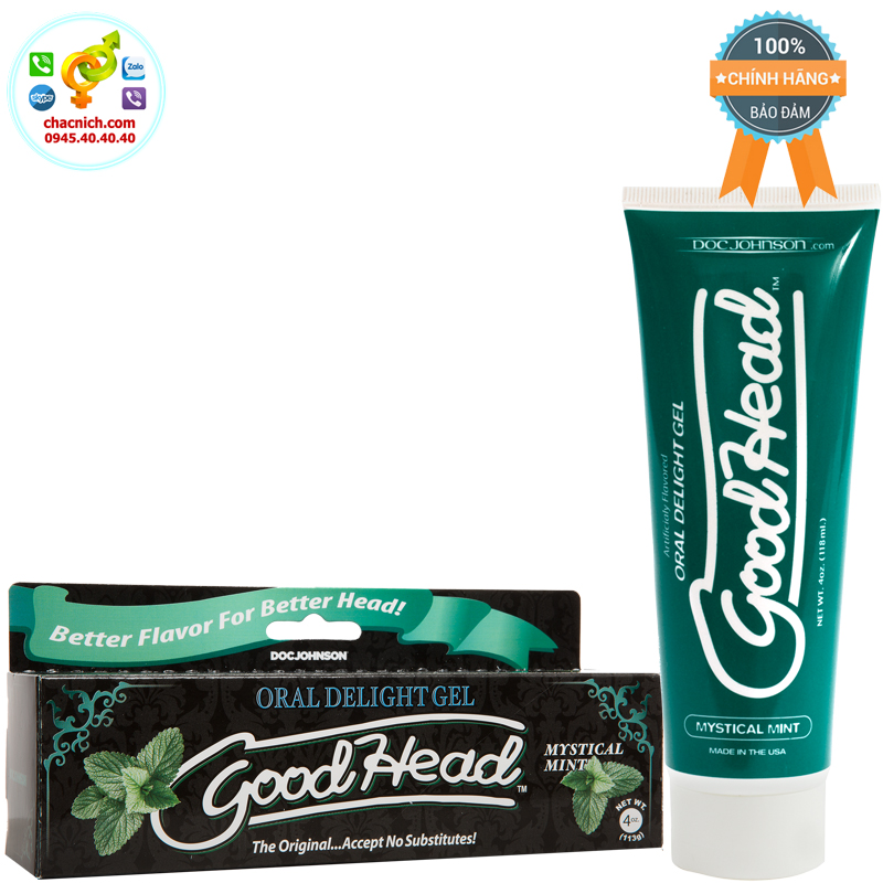 Doc Johnson GoodHead Mint cảm giác mới lạ tận hưởng ngọt ngào