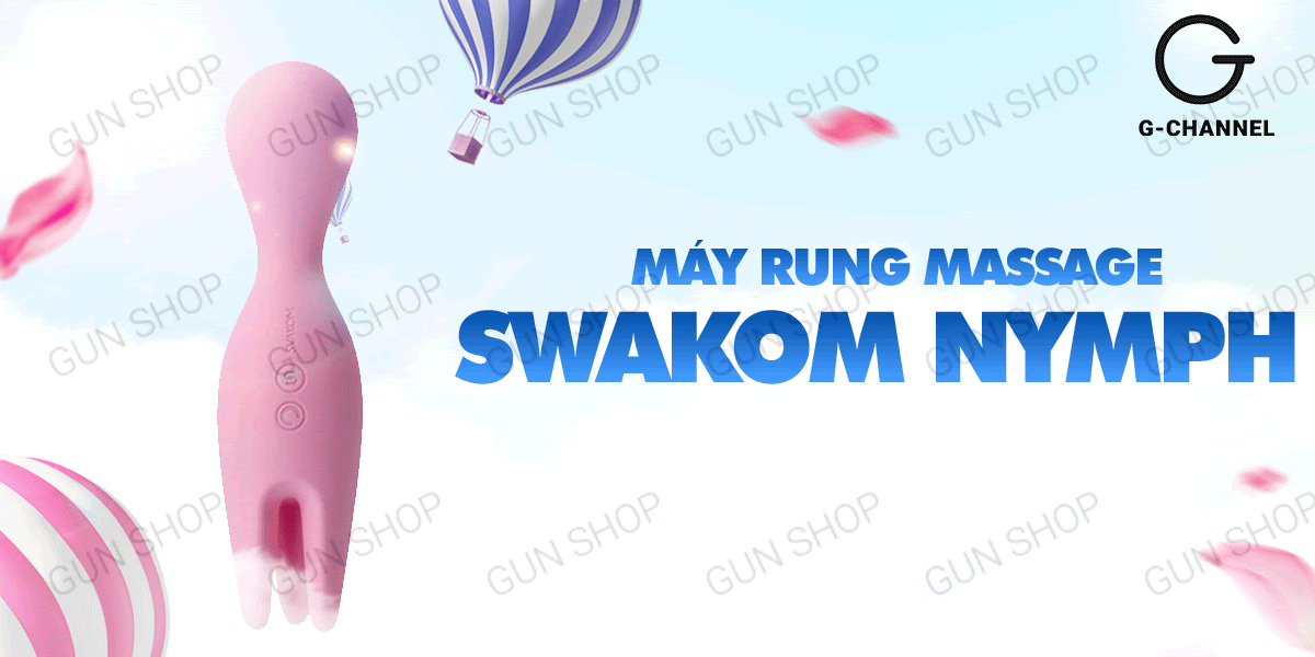 Máy Rung Massage 2 Đầu Svakom Nymph Mạnh Mẽ Sạc Điện - Giảm Đau